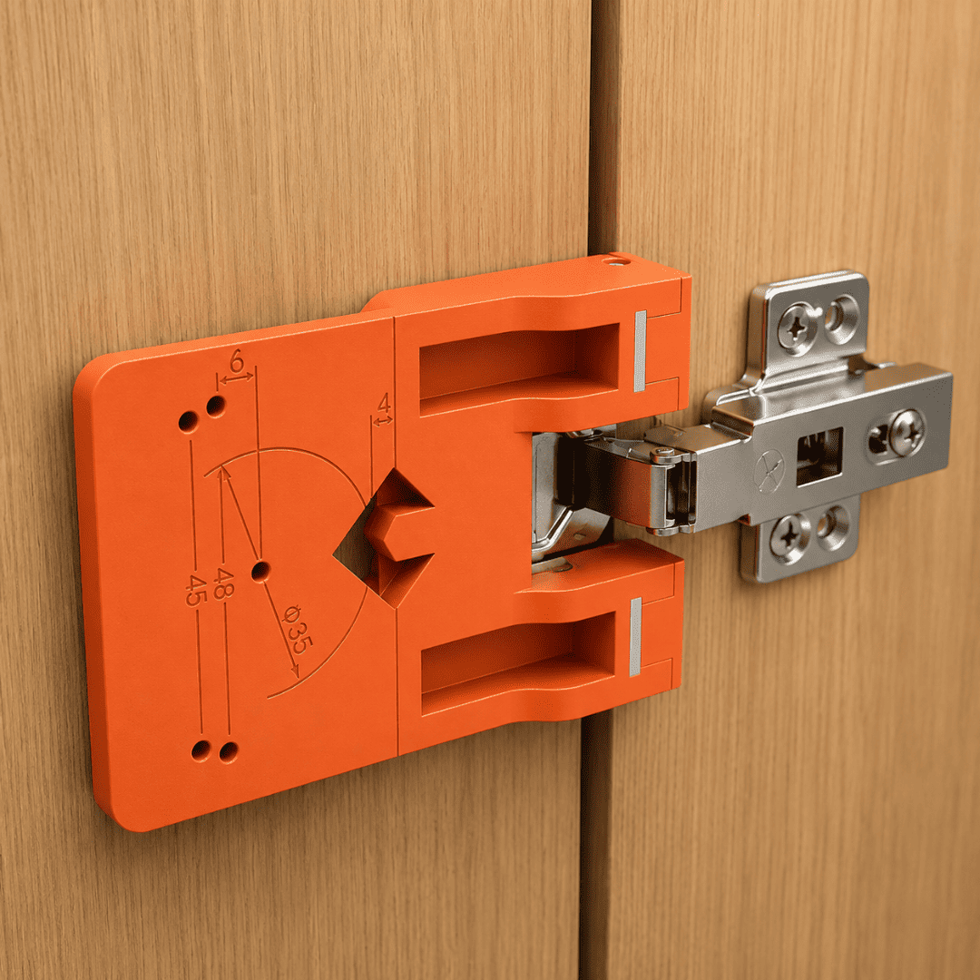 Cabinet Hinge Positioning Jig