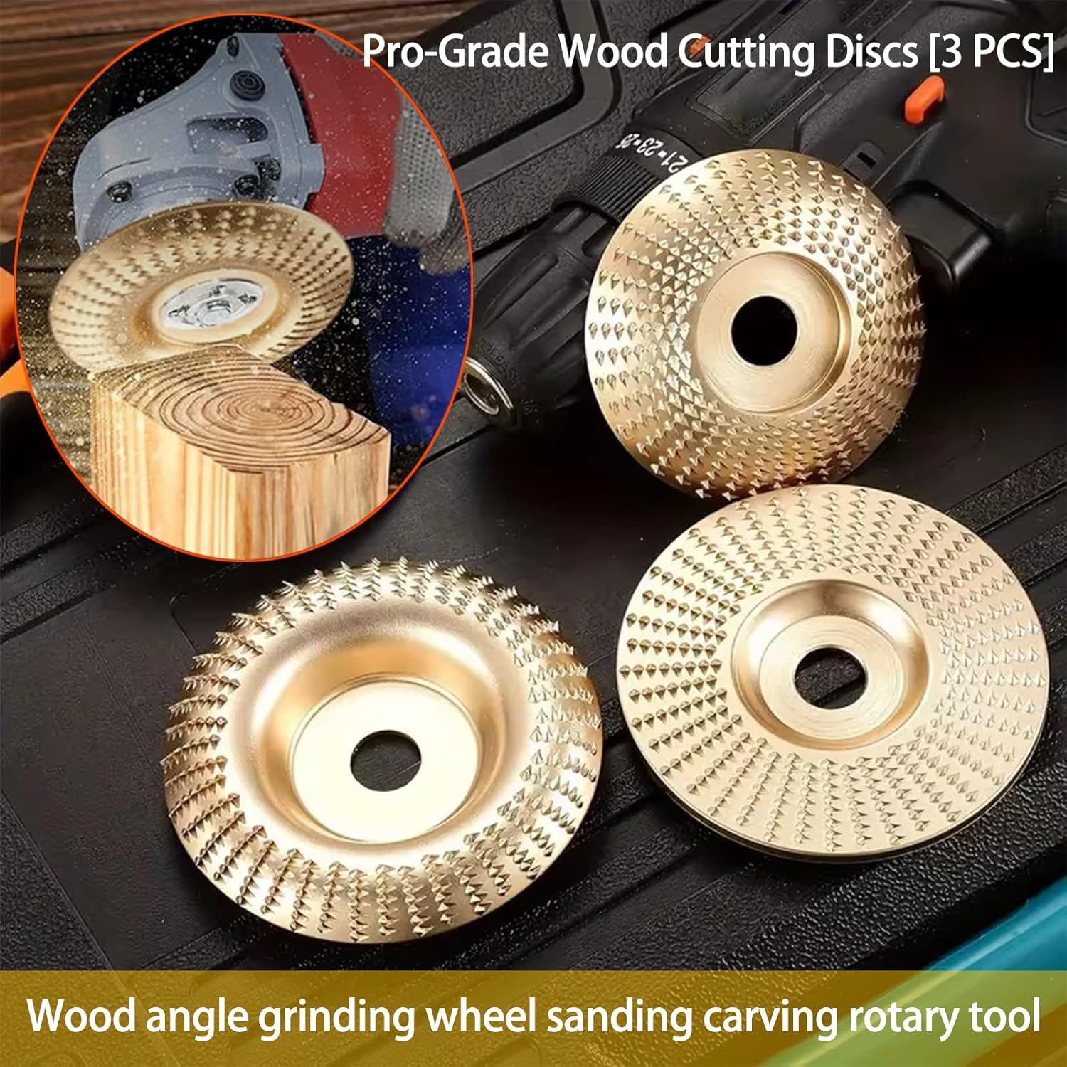 Tenvik™ Wood Carving Disc Set (3 Pcs)