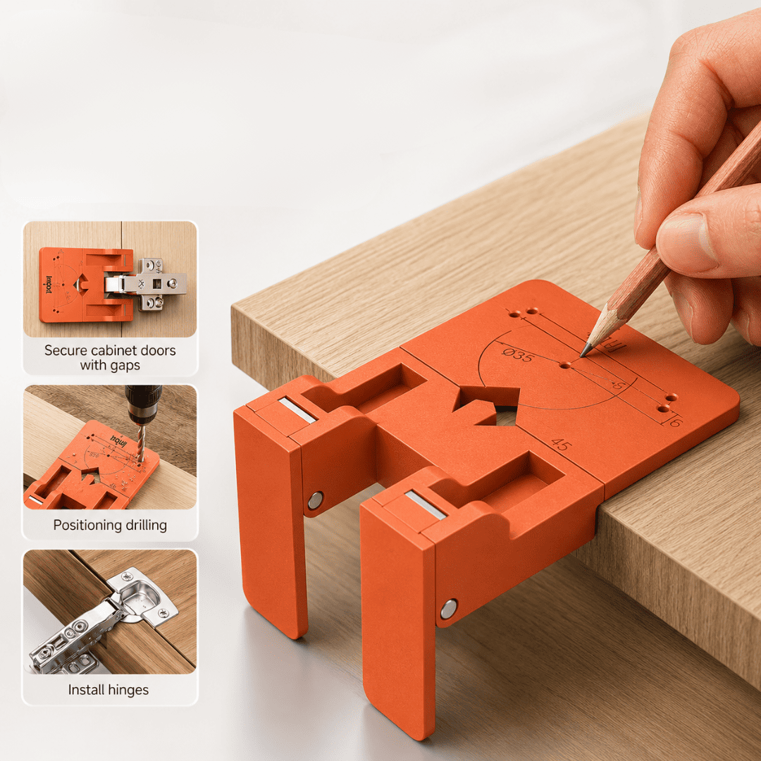 Cabinet Hinge Positioning Jig