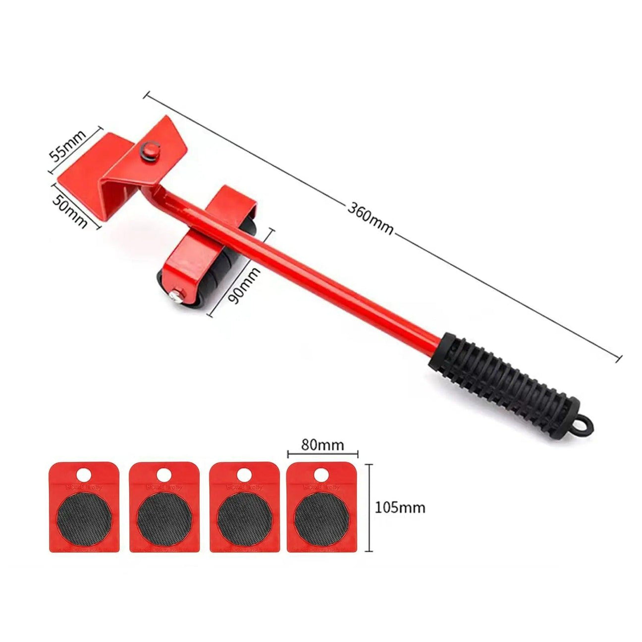 4-Piece Heavy Duty Furniture Lifting & Moving Kit - Lifts Up to 330 lbs Effortlessly