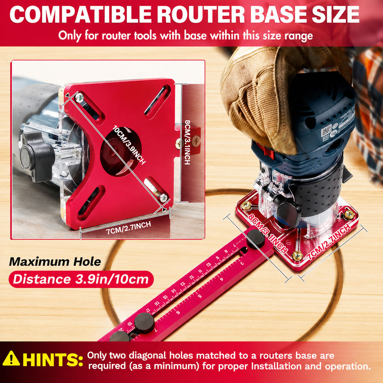 Tenvik 4-in-1 Router Milling Groove Bracket