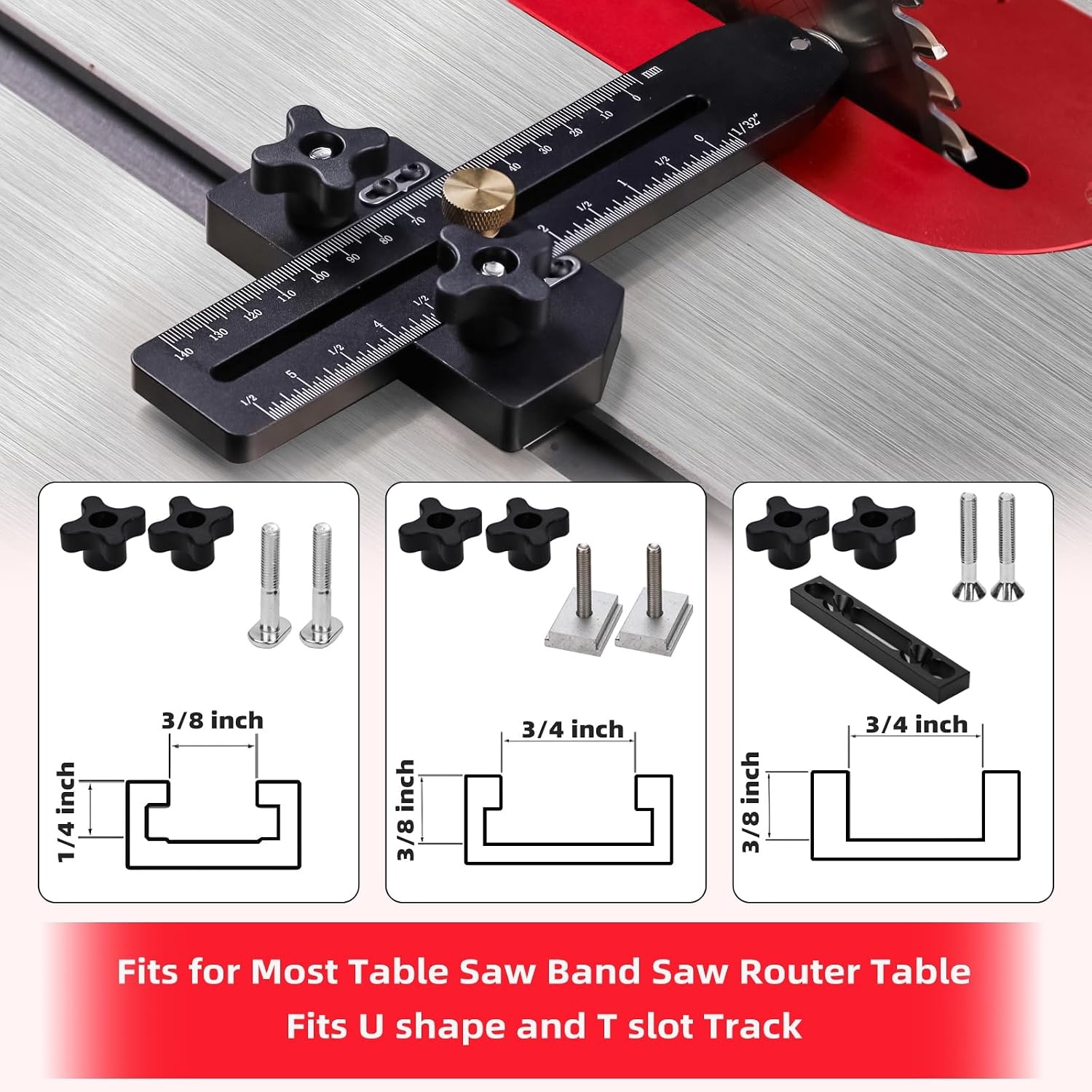 Tenvik™ Thin Rip Jig Table Saw Guide — Precision Repeat Narrow Strip Cutting Jig