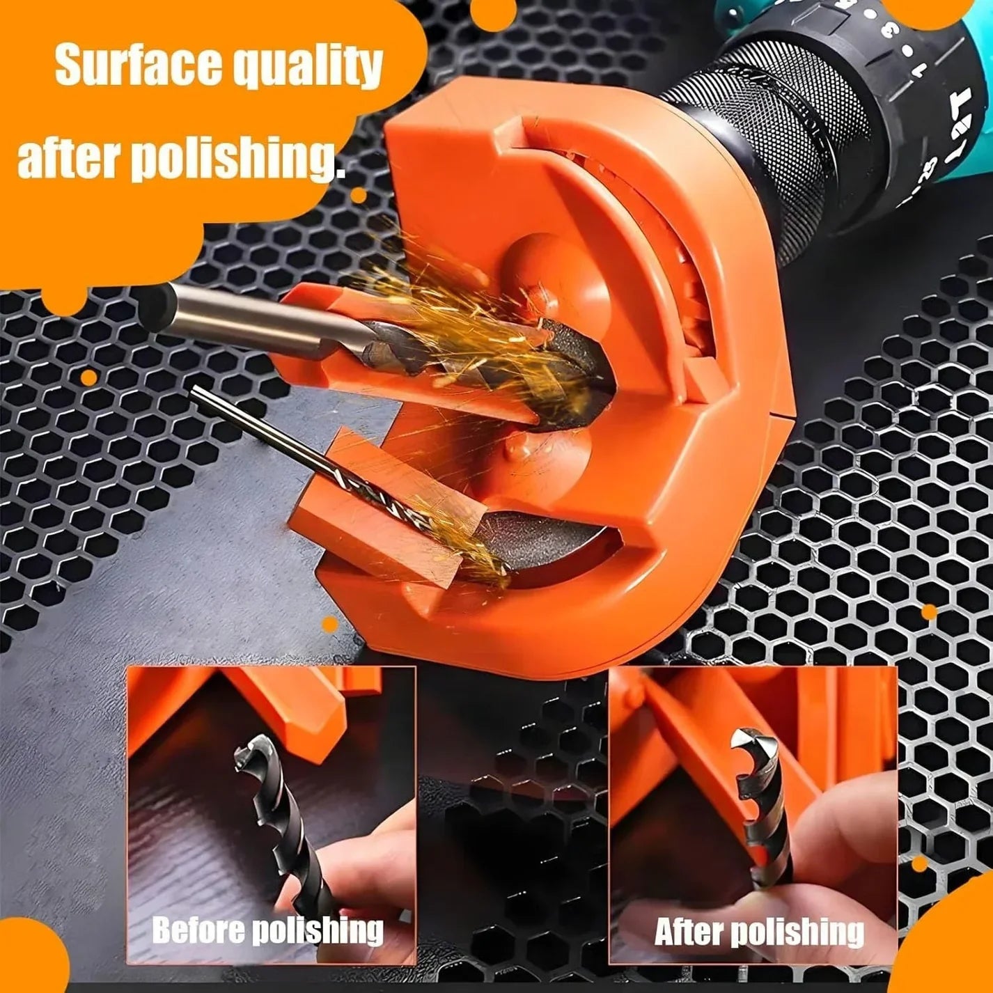Drill Bit Sharpener — Diamond Wheel Precision Sharpening Tool