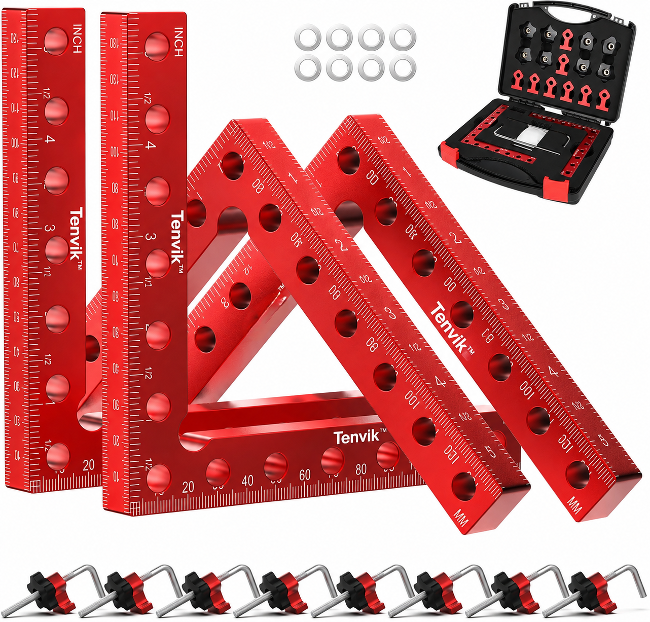 Corner Clamp 4 Pack — 5.5" / 140mm Right Angle Clamp