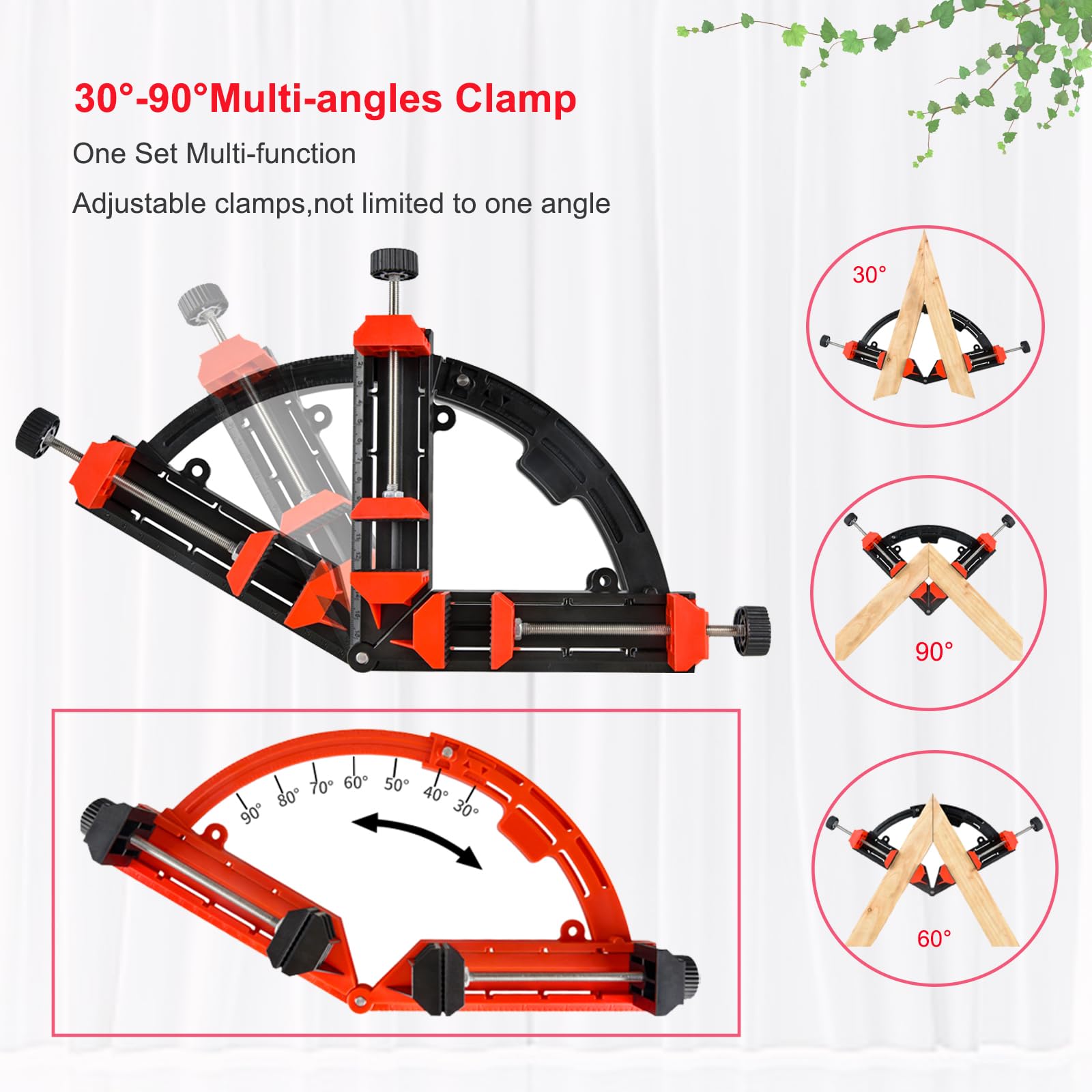Multi Angle Corner Clamp for Woodworking