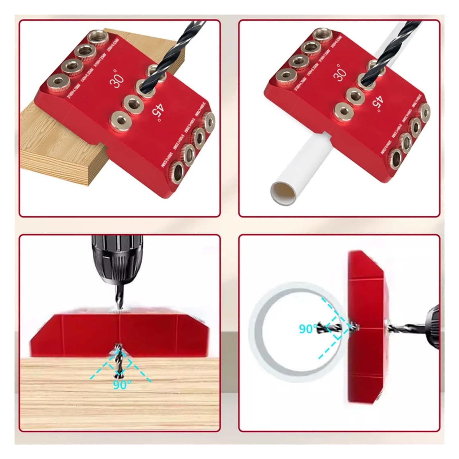 Angle Drill Guide 30/45/90 Degree