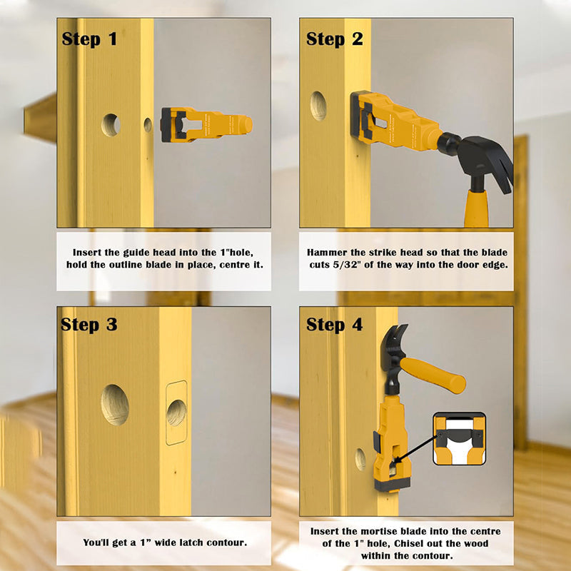 Professional Door Latch Installation Tool