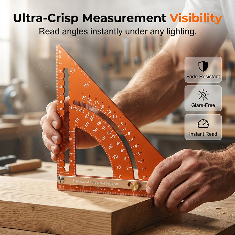 Precision Adjustable Woodworking Triangle Ruler
